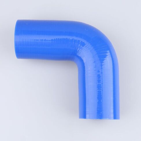 AC PERFORMANCE ID 1.5" (38mm), 90 Degree Elbow Coupler, Leg Length 3.5" (90mm), 3-Ply Reinforced, Universal Automotive Pure Silicone Hose, Blue in Kuwait
