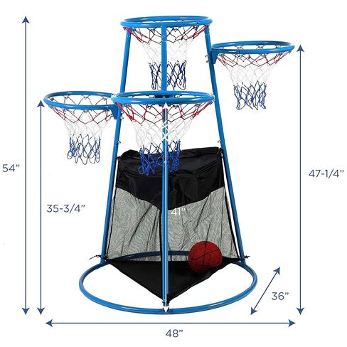 Children’s Factory Kids Toys 4-Hoop Basketball Set - Toddler Basketball Hoop Indoor/Outdoor Play- for Pre-School Classroom or Playroom in Kuwait