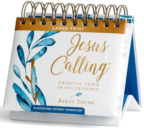 Jesus Calling: Enjoying Peace in His Presence Large Print (A DaySpring Inspirational DayBrightener) - Perpetual Calendar in Kuwait