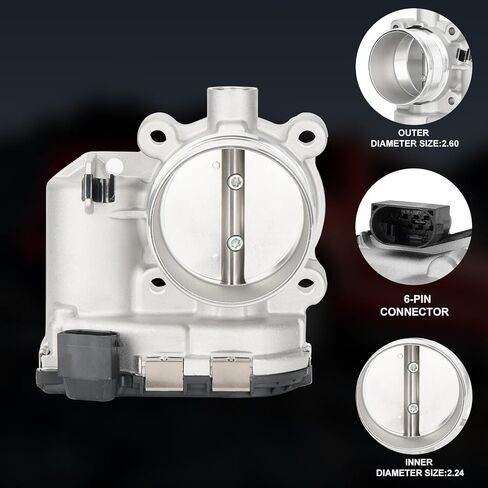 Throttle Body 0280750556 AG9E-9F991-AA 5102039 LR024970 Fit for LR2 DOHC Petrol 2013-2015 Fit for Range Rover Evoque DOHC Petrol 2012-2013 L4 2.0L in Kuwait