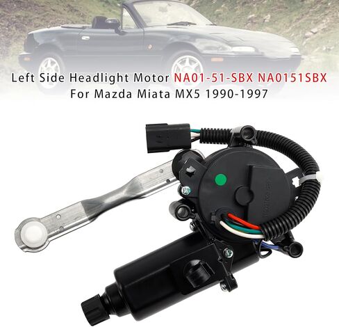 محرك المصباح الأمامي للجانب الأيسر من MAD هورنتس NA01-51-SBX NA0151SBX لمازدا مياتا MX5 1990-1997 in Kuwait