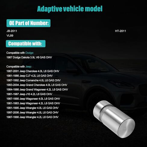AULINK (OEM Parts) 12PCS HT2011 Hydraulic Valve Lifter for 1987 Dodge Dakota 3.9L V6,for 1981-2006 Jeep CJ7 J10 Grand Cherokee Comanche Grand Wagoneer Wrangler 3.9L 4.0L 4.2L L6 V6, VL89 in Kuwait