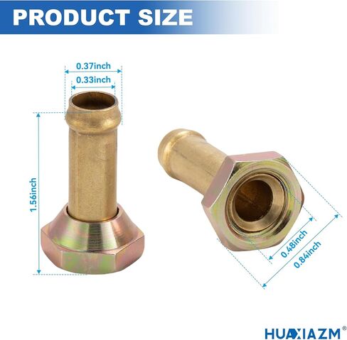 Transmission Cooler Oil Tube Connector Compatible with Toyota Tundra 2000-2004 3.4L 4.0L - 2 pcs Radiator Transmission Cooler Line Fittings in Kuwait