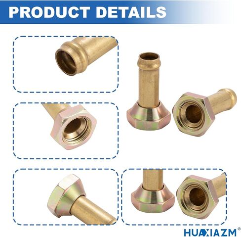 Transmission Cooler Oil Tube Connector Compatible with Toyota Tundra 2000-2004 3.4L 4.0L - 2 pcs Radiator Transmission Cooler Line Fittings in Kuwait