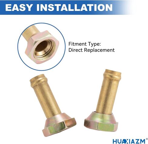 Transmission Cooler Oil Tube Connector Compatible with Toyota Tundra 2000-2004 3.4L 4.0L - 2 pcs Radiator Transmission Cooler Line Fittings in Kuwait