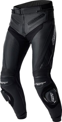 بنطال RST TracTech EVO 5 D3O - نسيج مقوى/بنية من الدنيم، درع معتمد من CE، للاستخدام في الرحلات/الحضرية (أسود/أبيض، كبير) in Kuwait