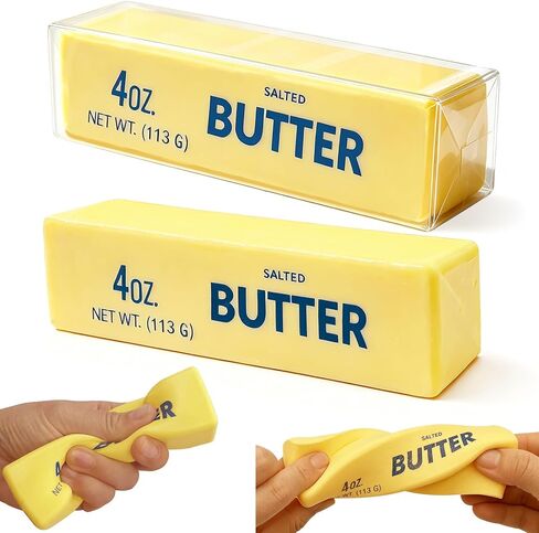 Slow Rising Butter Squishy Fidget Toys,Stress Balls,Dumpling Squishy,Taba Squishy,Fidget Toys for Adults,Teens, and Those with ADHD,(Yellow) in Kuwait