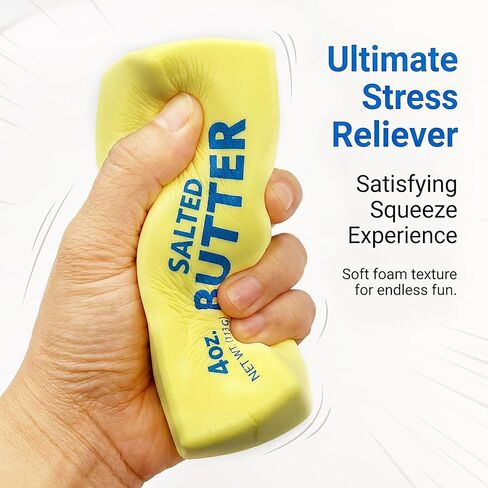 Slow Rising Butter Squishy Fidget Toys,Stress Balls,Dumpling Squishy,Taba Squishy,Fidget Toys for Adults,Teens, and Those with ADHD,(Yellow) in Kuwait