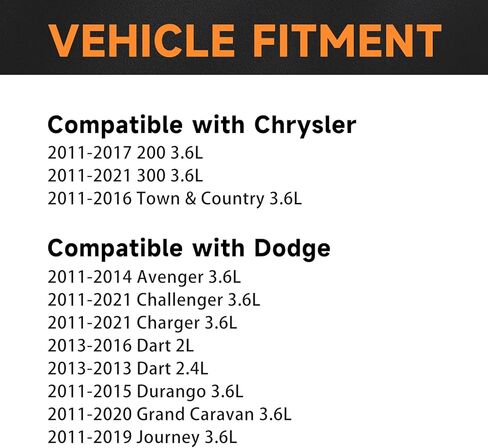 حزمة ملف إشعال Motorevo 3.6L متوافقة مع Chrysler 200 300 Town & Dodge Grand Caravan، Durango/Charger/Journey/Challenger & Jeep Grand Cherokee/Cherokee & Ram 1500 3.6L V6 استبدال UF648 in Kuwait