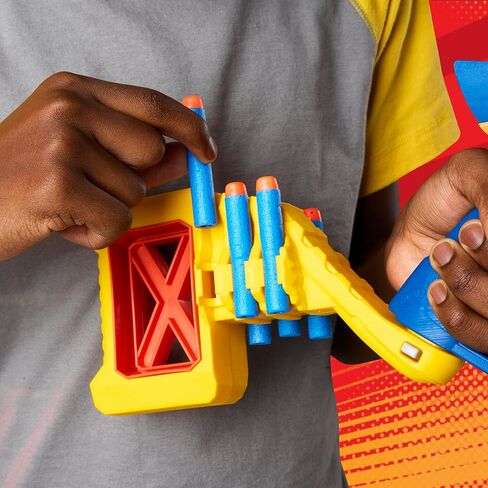 Nerf Marvel Wolverine Blaster, Scope, 6-Dart Storage Stock, Pump Action, 12 Nerf Elite Darts, Gifts for Kids Ages 8+ in Kuwait