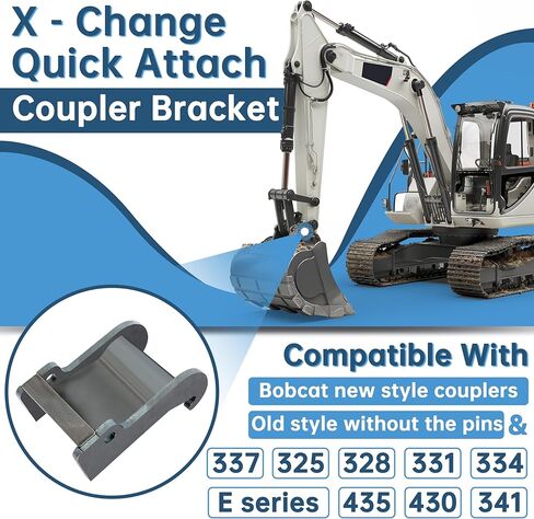 دعامة توصيل سريعة من HECASA X-Change متوافقة مع نماذج Bobcat E-Series ومرفقات الحفار الصغيرة وملحقات تركيب الدلو الفولاذية in Kuwait