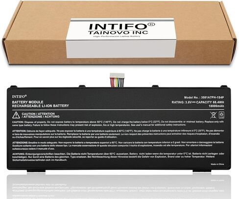 بطارية بديلة 18000 مللي أمبير 3.8 فولت 3581A7PH-1S4P متوافقة مع AUTEL MaxiSYS Ultra Diagnostic Scan MLP3581107-1S4P [3.8 فولت 68.4 وات في الساعة 4 خلايا] in Kuwait
