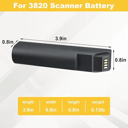 لاستبدال بطارية الليثيوم الماسح الضوئي هانيويل BAT-SCN01 - 3820 3820i 4820 4820i 5620 6320 1202 BAT-SCN01A HR-100 1T72466 1902GHD HW1911BAT2 الجزء رقم 100000495 S-L-0526-E 013283 HO48L1-G 2400 مللي أمبير in Kuwait