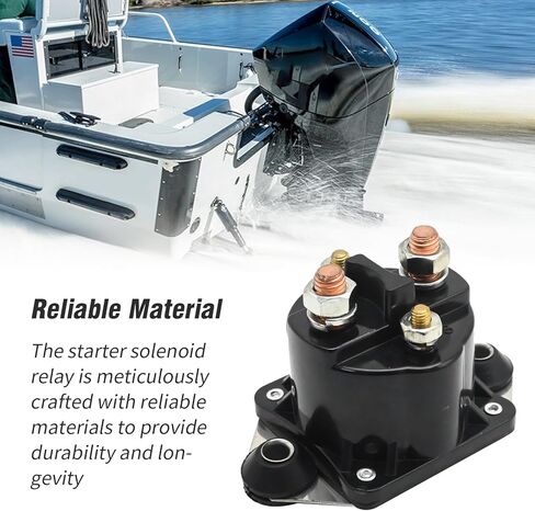 89-817109A3 Starter Relay Solenoid, Replacement for Mercury 3 4 6 Cyl 40-250 HP Marine Engine, Replaces 18-5834, SW109, 89-817109A2, 89-817109A1 in Kuwait