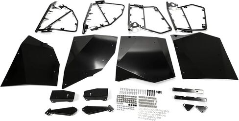 مجموعة أبواب كاملة مكونة من 4 قطع لسيارة Polaris RZR XP4 1000 2014-2022، XP Turbo، S Velocity 4 مقاعد، أسود، مع أجهزة تثبيت in Kuwait
