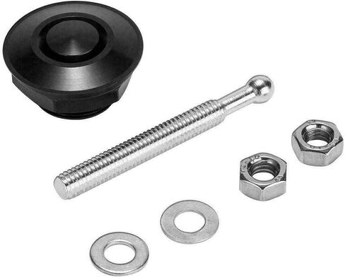 Unifizz Car 4Pcs Universal Aluminum Vehicle Hood Pins-Quick Release Lock Latch Bumper License Plate Clip Push Button Bonnet 1.25inch in Kuwait