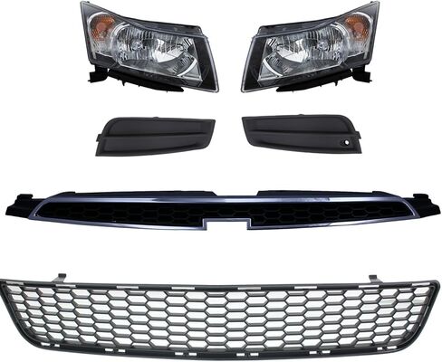 Sawyer Auto Replacement Headlight Kit Halogen 6 Pc fits Chevrolet Cruze 1.4L (I4) 2012-2014 Without RS Package - LT Trim in Kuwait