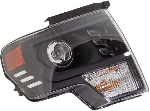 طقم المصابيح الأمامية البديلة (السائق والراكب) يناسب Ford F-150 V6 2011-2014 (3.5L / 3.7L) LED in Kuwait