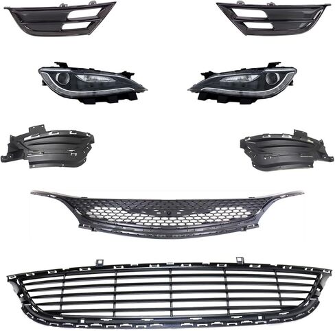 Sawyer Auto Replacement Headlight Kit Driver and Passenger Side Compatible with Chrysler 200 2015-2016 2.4L L4 SOHC Trim in Kuwait