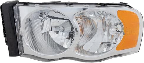 Sawyer Auto Replacement Headlight Assembly Kit (Halogen) Fits Dodge Ram 1500 (3.7L V6) Front Driver and Passenger Side w/Bumper Trim in Kuwait