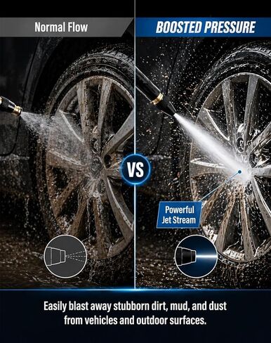 2026 Upgraded High Pressure Car Wash Gun Adjustable Booster Water Nozzle Multifunctional Outdoor Cleaning Sprayer in Kuwait