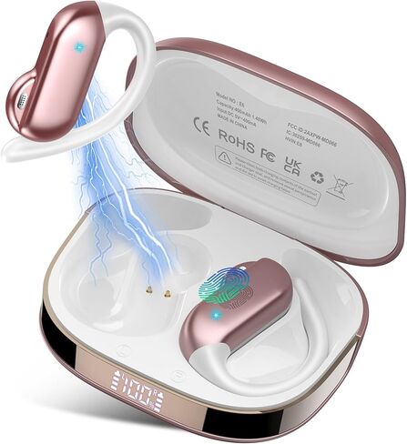 Ai Translation Earbuds Real Time,164 Languages Translator Earbuds with 6 Translation Modes/No Subscription,Audio and Video Calls Translator Headphones,Audifonos Traductores Inglés Español, Rose Pink in Kuwait