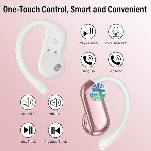 Ai Translation Earbuds Real Time,164 Languages Translator Earbuds with 6 Translation Modes/No Subscription,Audio and Video Calls Translator Headphones,Audifonos Traductores Inglés Español, Rose Pink in Kuwait