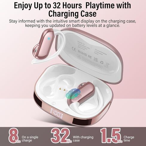 Ai Translation Earbuds Real Time,164 Languages Translator Earbuds with 6 Translation Modes/No Subscription,Audio and Video Calls Translator Headphones,Audifonos Traductores Inglés Español, Rose Pink in Kuwait