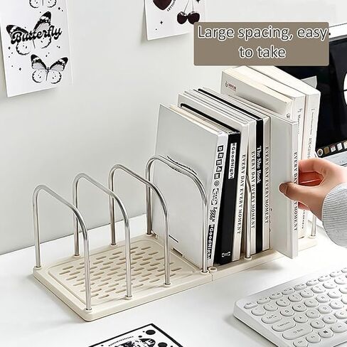 Desktop Book Stand & Organizer - Upright File Holder for Bookshelf, Office, Home & Classroom in Kuwait