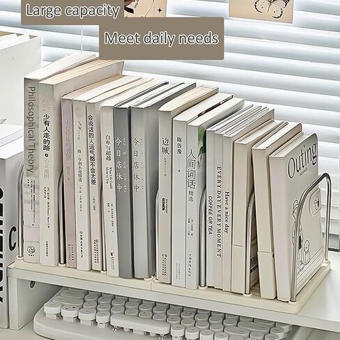Desktop Book Stand & Organizer - Upright File Holder for Bookshelf, Office, Home & Classroom in Kuwait