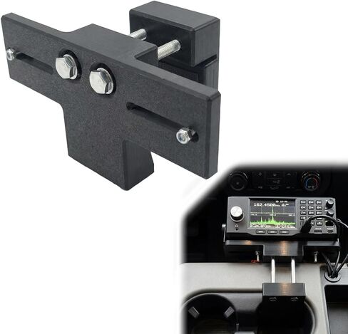 Radio Mount for Cup Holder,Adjustable Clamping Mount for Drinks Cup Holder, for CB Radio Mounting Brackets,Universal 2 Hole fit AMPS Pattern mounting Device,Fit for CB Pro car Satellite Radio Holder in Kuwait
