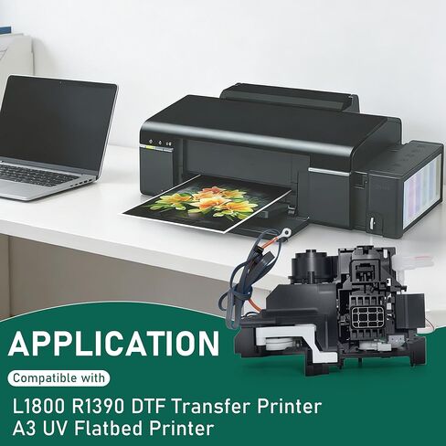 L1800 R1390 Capping Station with Waste Ink Suction Pump Compatible with Epson L1805 R1400 R1430 for DTF UV Flatbed Printer Repair in Kuwait