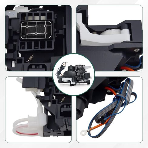 L1800 R1390 Capping Station with Waste Ink Suction Pump Compatible with Epson L1805 R1400 R1430 for DTF UV Flatbed Printer Repair in Kuwait