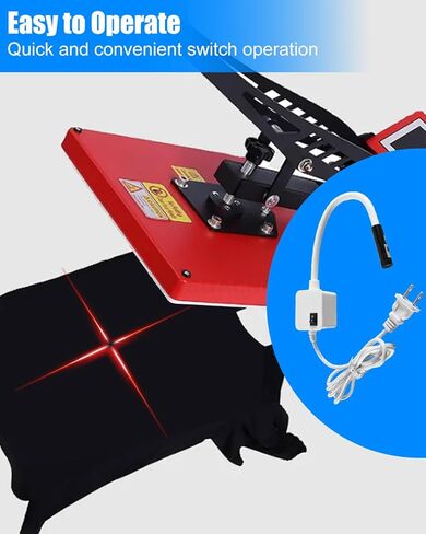 DTF Laser Positioning Tool for Hat & T-Shirt Press Machine, Precise Placement for Sublimation, Heat Press Laser Alignment System, 39 Inches Power Cord in Kuwait
