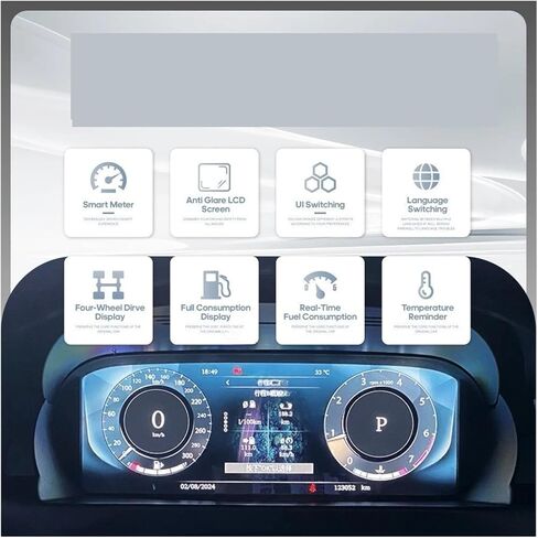 متوافق مع لاند روفر إيفوك 2012-2019 مجموعة رقمية LCD لوحة القيادة مشغل قمرة القيادة أداة افتراضية in Kuwait