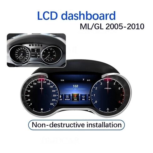 LCD Car Digital Cluster Instrument Cockpit Compatible for Benz GL ML Class X164 W164 2005-2010 Speedmeter Dashboard in Kuwait