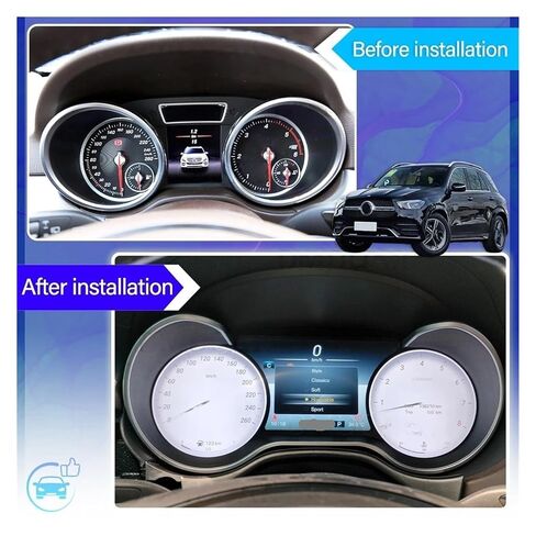 LCD Car Digital Cluster Instrument Cockpit Compatible for Benz GL ML Class X164 W164 2005-2010 Speedmeter Dashboard in Kuwait