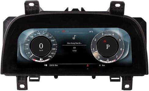 أداة رقمية للسيارة من Ruiso متوافقة مع سيارة لاند روفر رينج روفر سبورت 2010-2013 LCD لوحة تحكم مشغل لوحة مراقبة سرعة قمرة القيادة الافتراضية in Kuwait