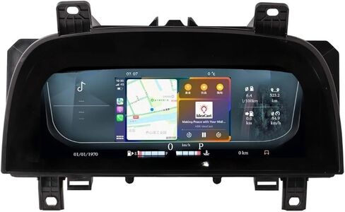 أداة رقمية للسيارة من Ruiso متوافقة مع سيارة لاند روفر رينج روفر سبورت 2010-2013 LCD لوحة تحكم مشغل لوحة مراقبة سرعة قمرة القيادة الافتراضية in Kuwait