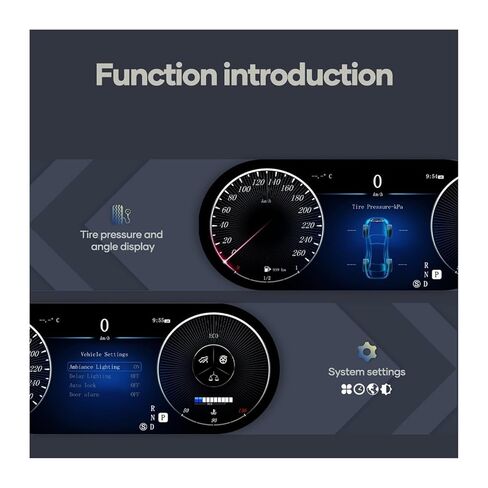 مجموعة لوحة القيادة الرقمية LCD 12.3 متوافقة مع Benz W212-NTG4.5 2014-2015 سنة قمرة القيادة لوحة العدادات التلقائية in Kuwait