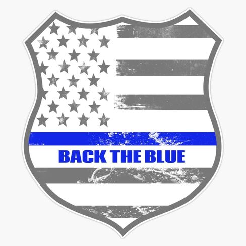 Magnet Back The Blue Magnet Vinyl Decal Sticker 5" in Kuwait