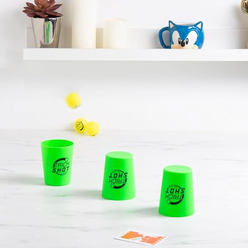 لعبة Fizz Creations Trick Shot The Game. يتضمن كل ما تحتاجه لممارسة اللقطة المثالية! تتضمن أكواب التراص، وكرات بينج بونج، وسهام لاصقة، وقرص رمي، وبطاقات التحدي. العاب الحدائق العاب الحفلات in Kuwait