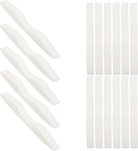 jojofuny Anti-Fog Nose Bridge Strips Sponge Pads for Glasses, Memory Foam Nose Adjuster Wire, White 100pcs Pack, Breathable Mask Bridge Accessories for Comfortable Eyewear Fit in Kuwait