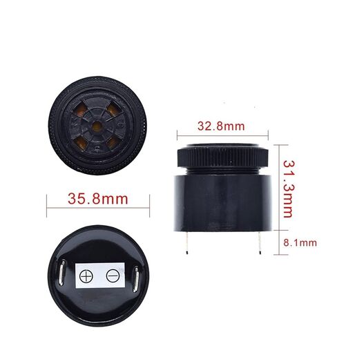 QSI-3610 80dB Active piezoelectric Buzzer 12V 24V Alarm Buzzer 36X32mm Waterproofing in Kuwait