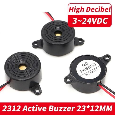 1 قطعة 2312 SFM-20B صفارة إنذار كهرضغطية نشطة DC3-24v 2312 طنان هاي ديسيبل 100dB طول الخط 11 سنتيمتر in Kuwait