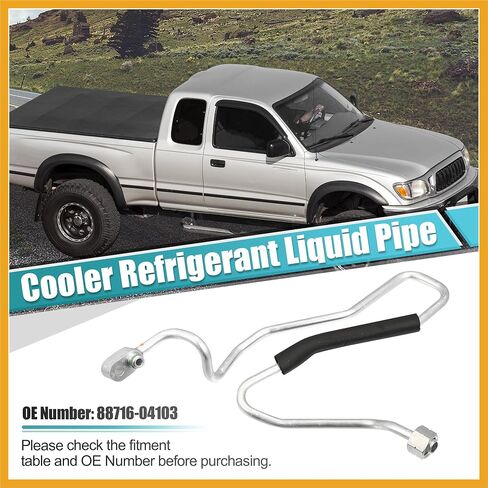 Cooler Refrigerant Liquid Pipe for Toyota Tacoma 1997-2004 A/C Refrigerant Hose Replace 88716-04103 8871604103 Replacement in Kuwait