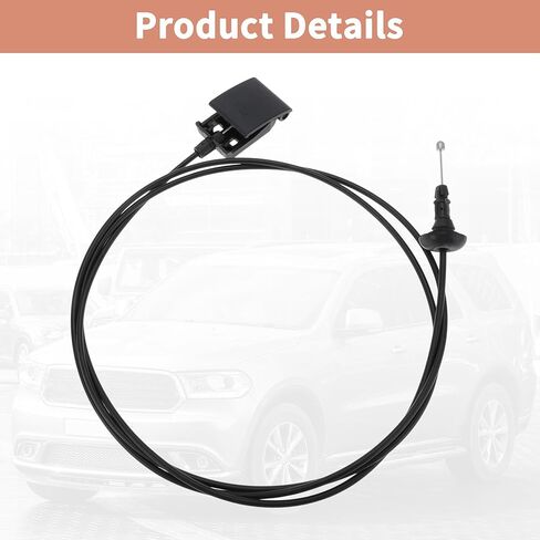 No.68032581AB Hood Latch Release Cable with Handle Lever for Dodge Durango for Jeep Grand Cherokee 2011-2019 Engine Hood Latch Cable in Kuwait