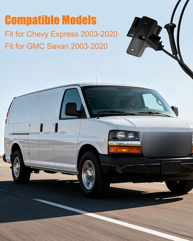 كابل تحرير غطاء المحرك بمقبض مناسب لسيارة Chevy Express GMC Savan 2003-2020، استبدل 912-102 15751510 in Kuwait