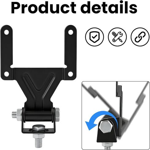 jose2015 4x6 LED Lights Brackets ，Adjustable Light Bar Bracket Mount for 4x6 Lights, Universal Fit for Trucks, ATVs, UTVs, Tractors, Roof Rack in Kuwait