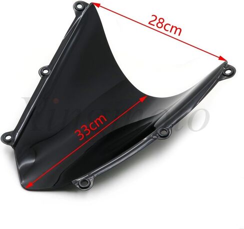 استبدال AfterMokit لـ 2007-2012 Honda CBR 600RR/2009-2012 Honda CBR 600RA الزجاج الأمامي الأسود ABS in Kuwait